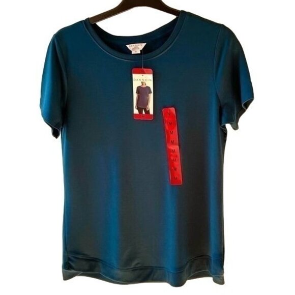 Danskin Tops - Danskin Tulip Hem Short Sleeved Tunic for Women Sz M in Deep Teal